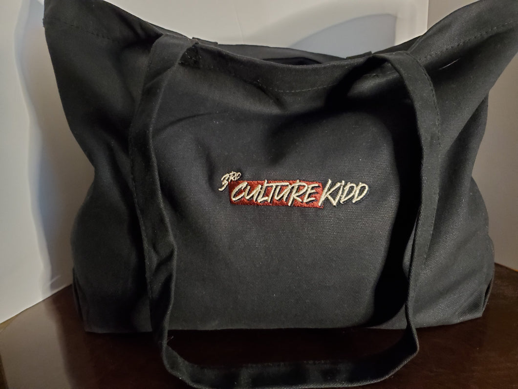 Black Tote with Colorful Logo
