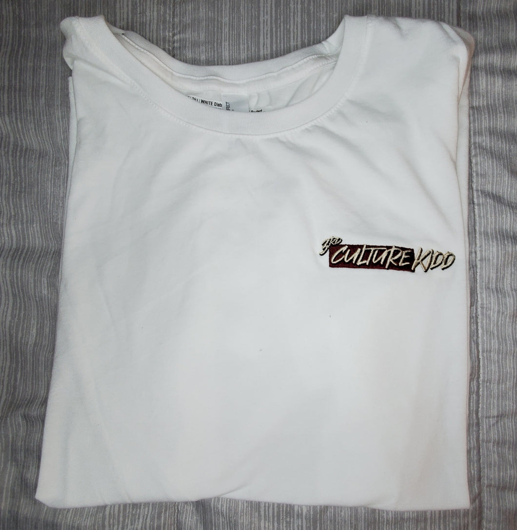 Lady's Short Sleeve Embroidered T-shirt